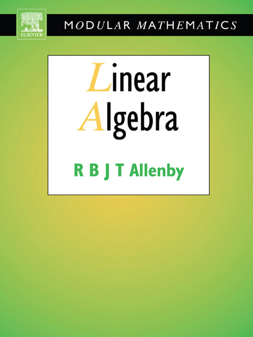 Upplýsingar um Linear Algebra eftir Reg Allenby - Biðlisti